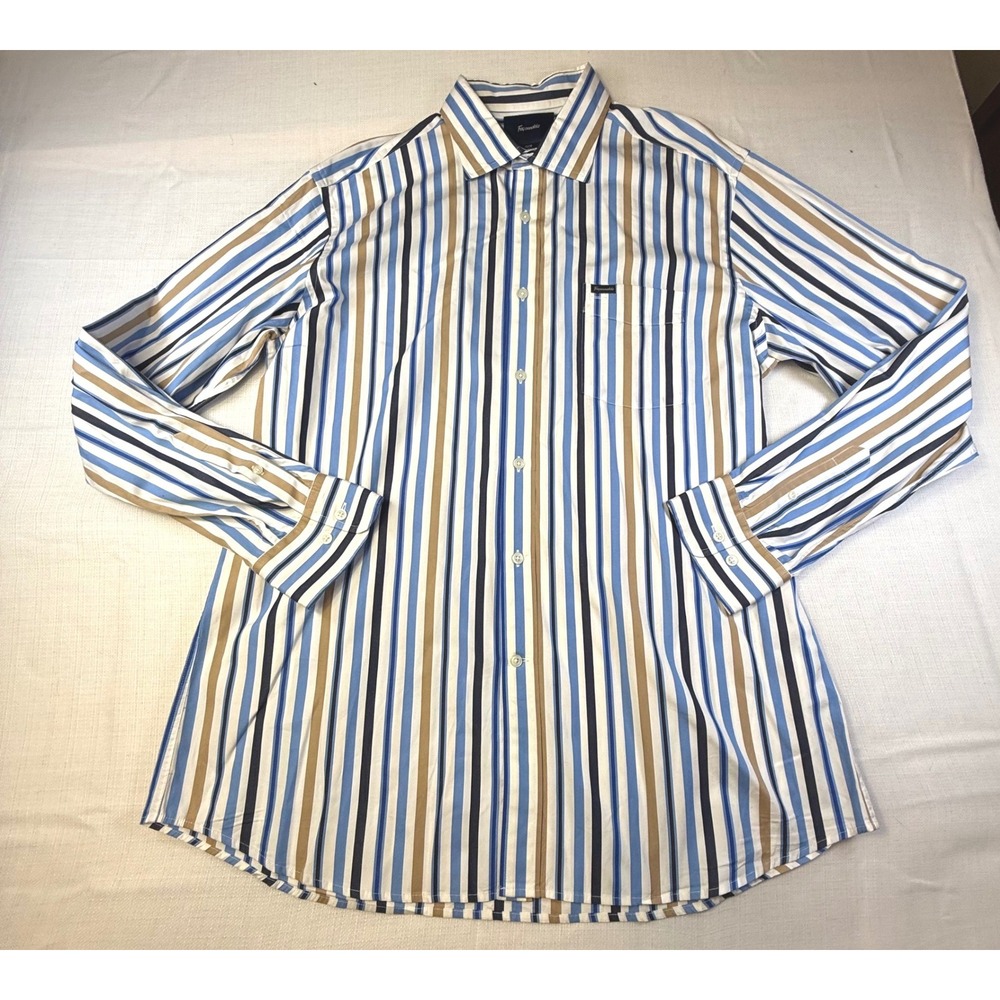 Faconnable Club Deauville Mens XL‎ Striped Button Down Shirt